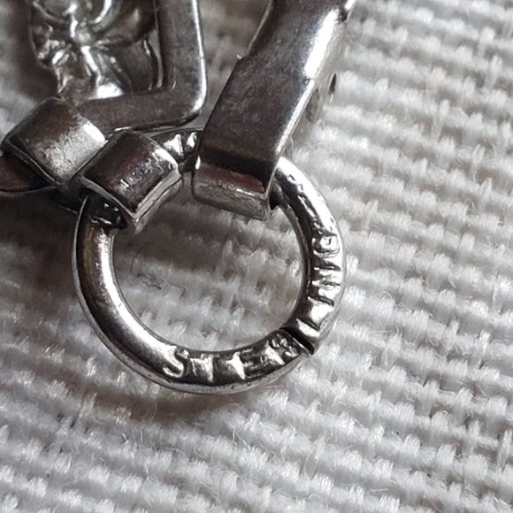 Sterling Silver Rectangle Plaque Bracelet - Picture 5 of 10